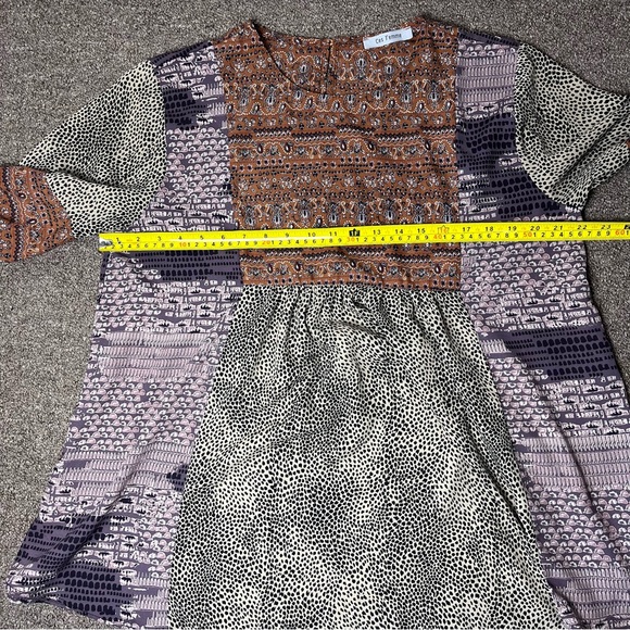 Ces Femme Multicolor Patchwork Blouse - Picture 8 of 9